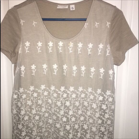 Kim Rogers Petite Small Women's Taupe Blouse - Picture 12 of 15